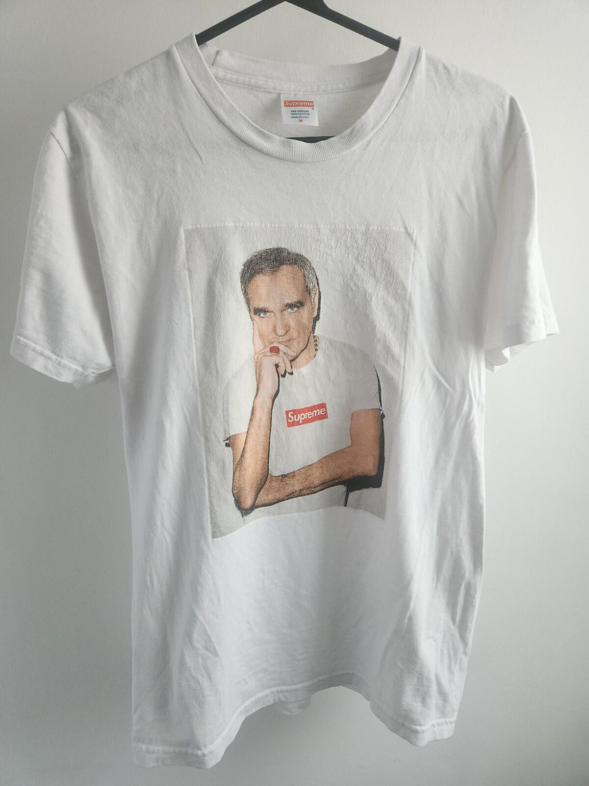 SS16 Supreme x Morrissey Photo Tee Size M Medium White T-shirt Made In USA