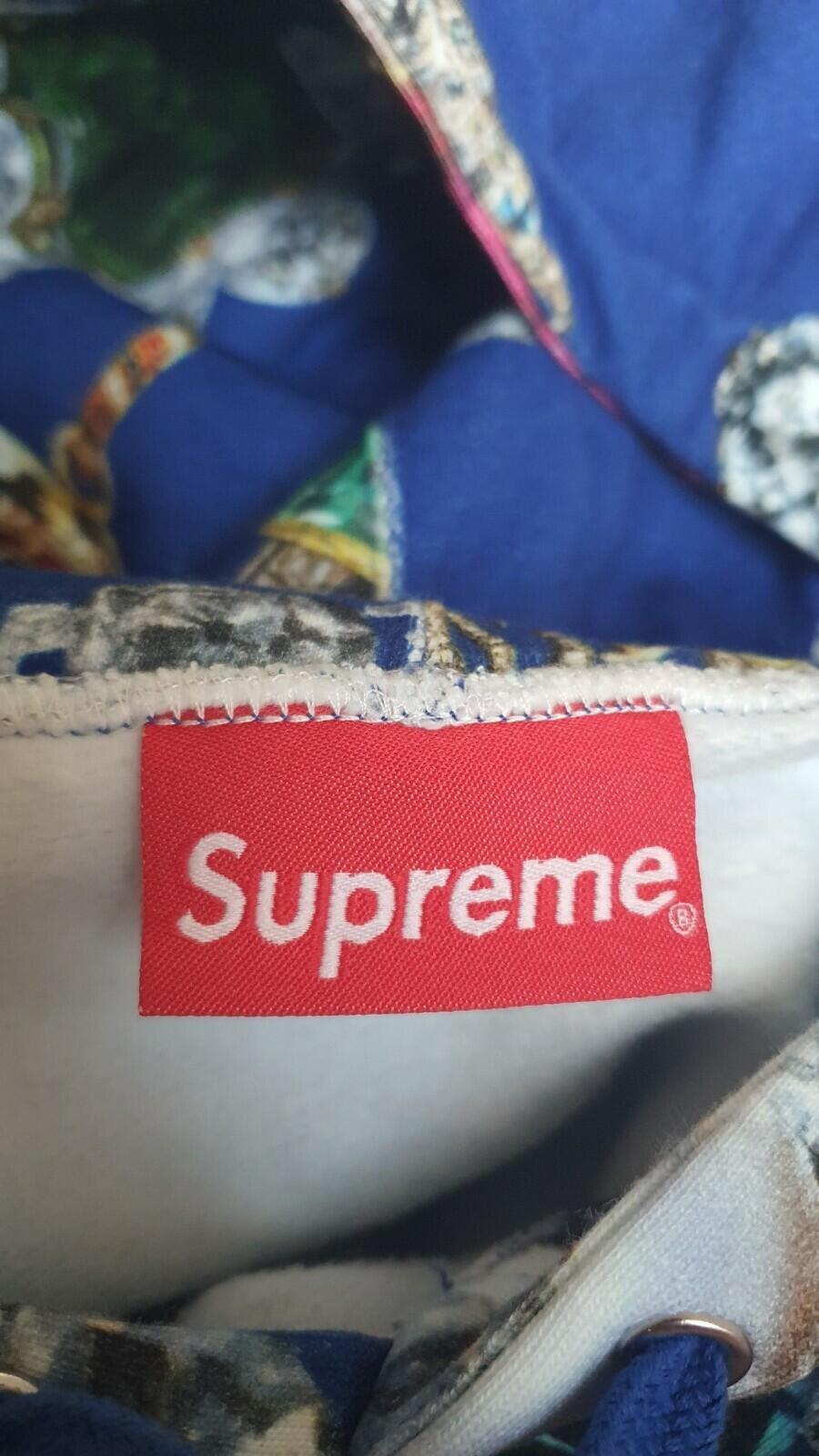 FW17 Supreme Jewels Kapuzenpullover Royalblau Größe M