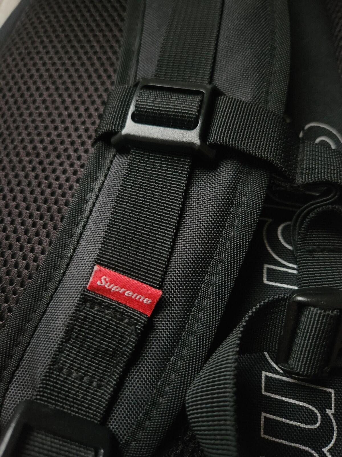 SS20 Supreme Black backpack Cordura Bag Mesh Rucksack