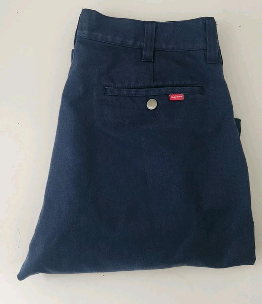 Pantalones de trabajo Supreme SS15 azul marino Talla 32 W32 L32 Medianos