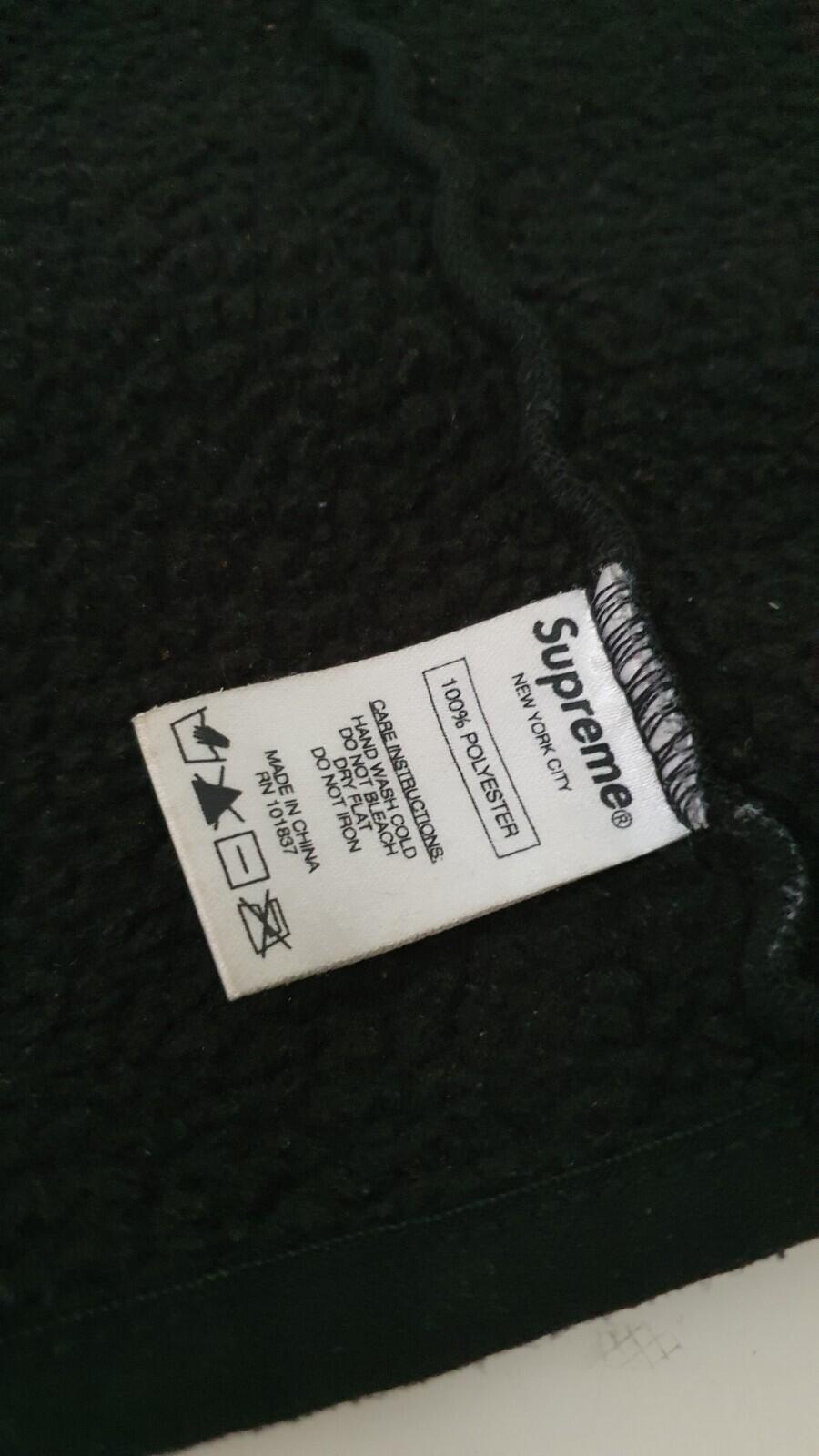 FW15 Supreme fleece neck gaiter black neck warmer Accessory Rare