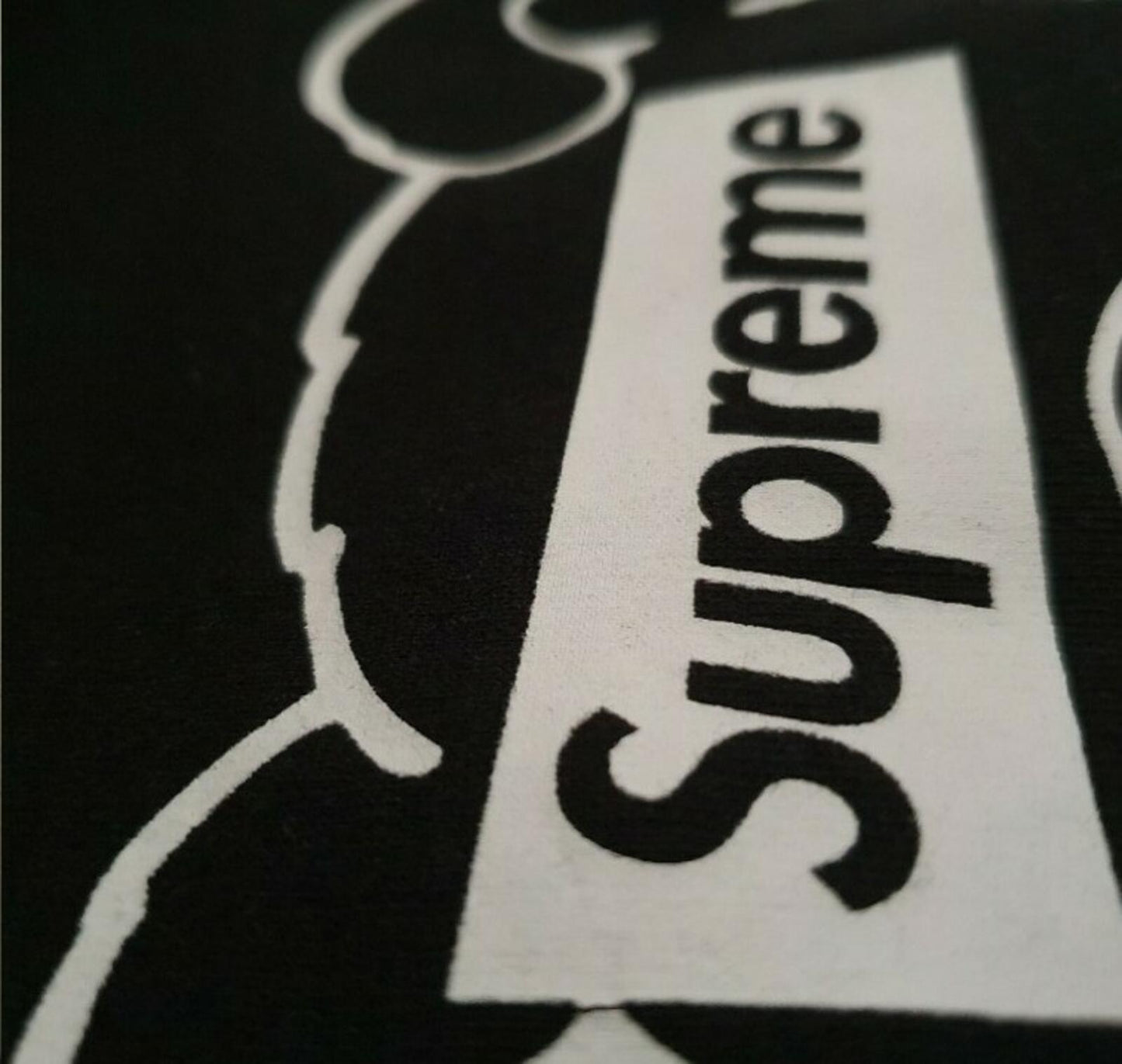 SS15 Supreme x Undercover Teddy Bear black crewneck