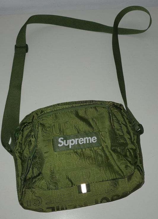 SS19 Supreme bandolera verde oliva de tela Cordura