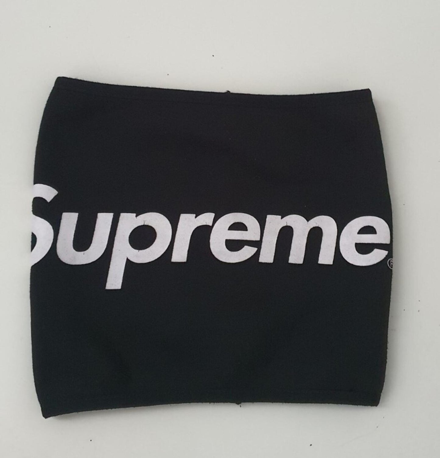 FW15 Supreme fleece neck gaiter black neck warmer Accessory Rare