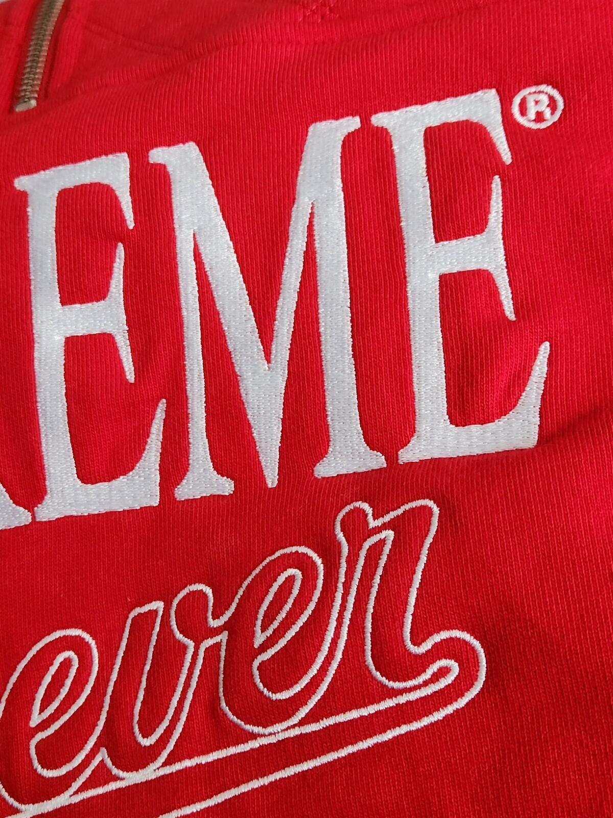 SS19 Supreme Forever Half Zip Sweatshirt red Crewneck size M medium Jumper