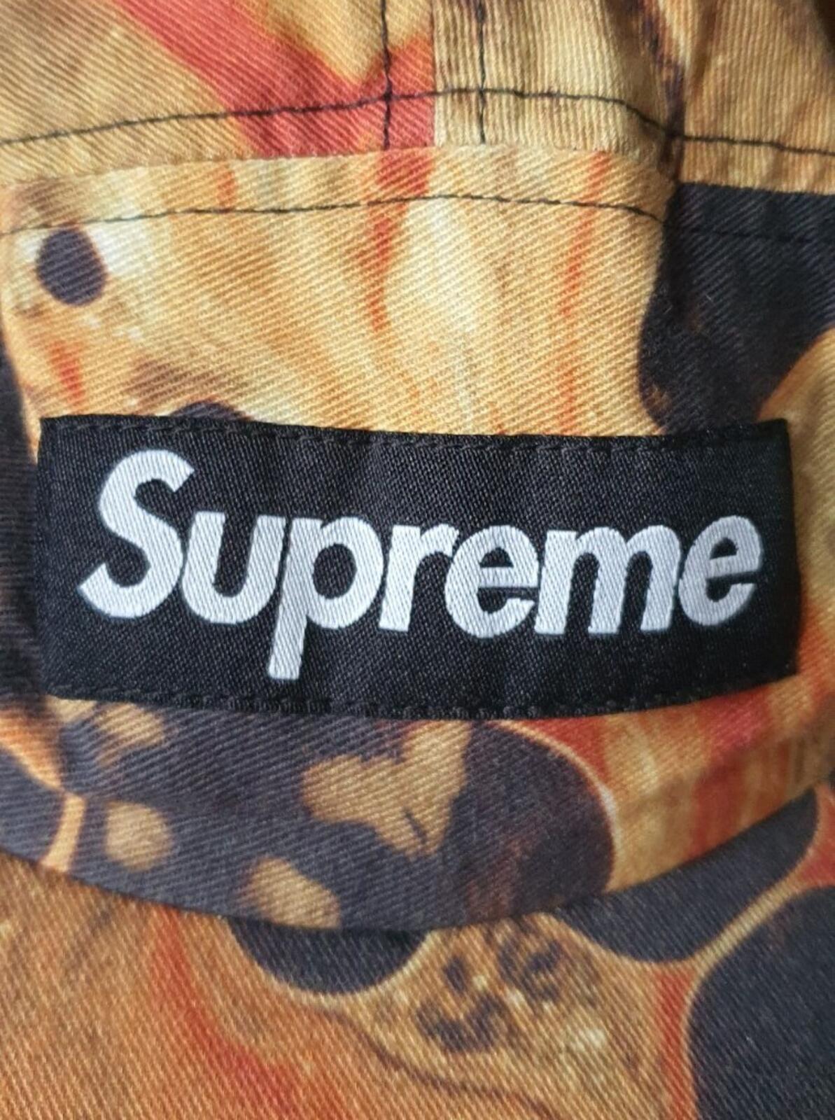 FW17 Supreme Blood and Semen Camp Cap schwarze Hut-Box-Logo