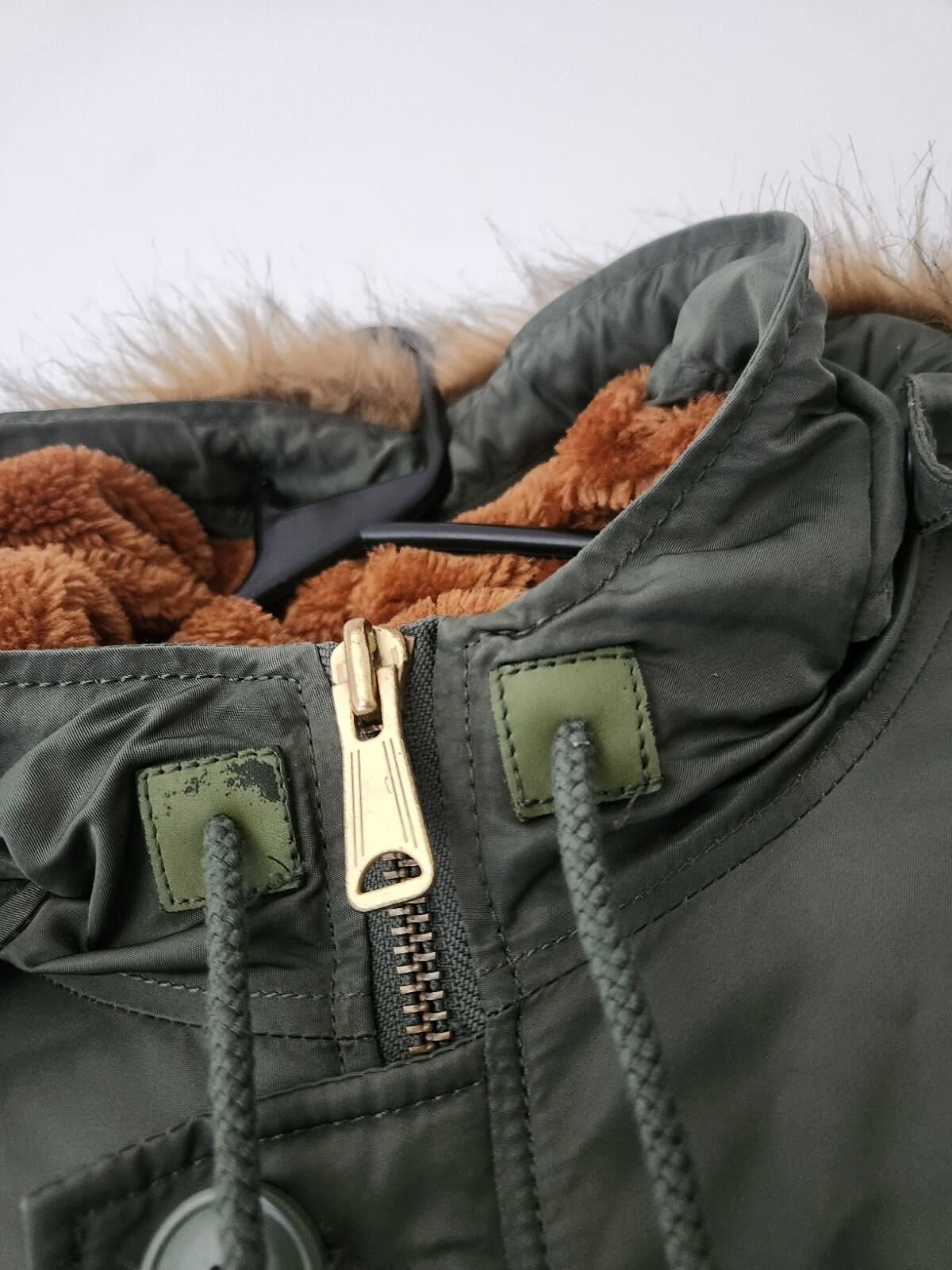 FW18 Supreme Logo Tape N-3B Parka UVP 378 $ Größe L Große Jacke olivefarbener Mantel grün