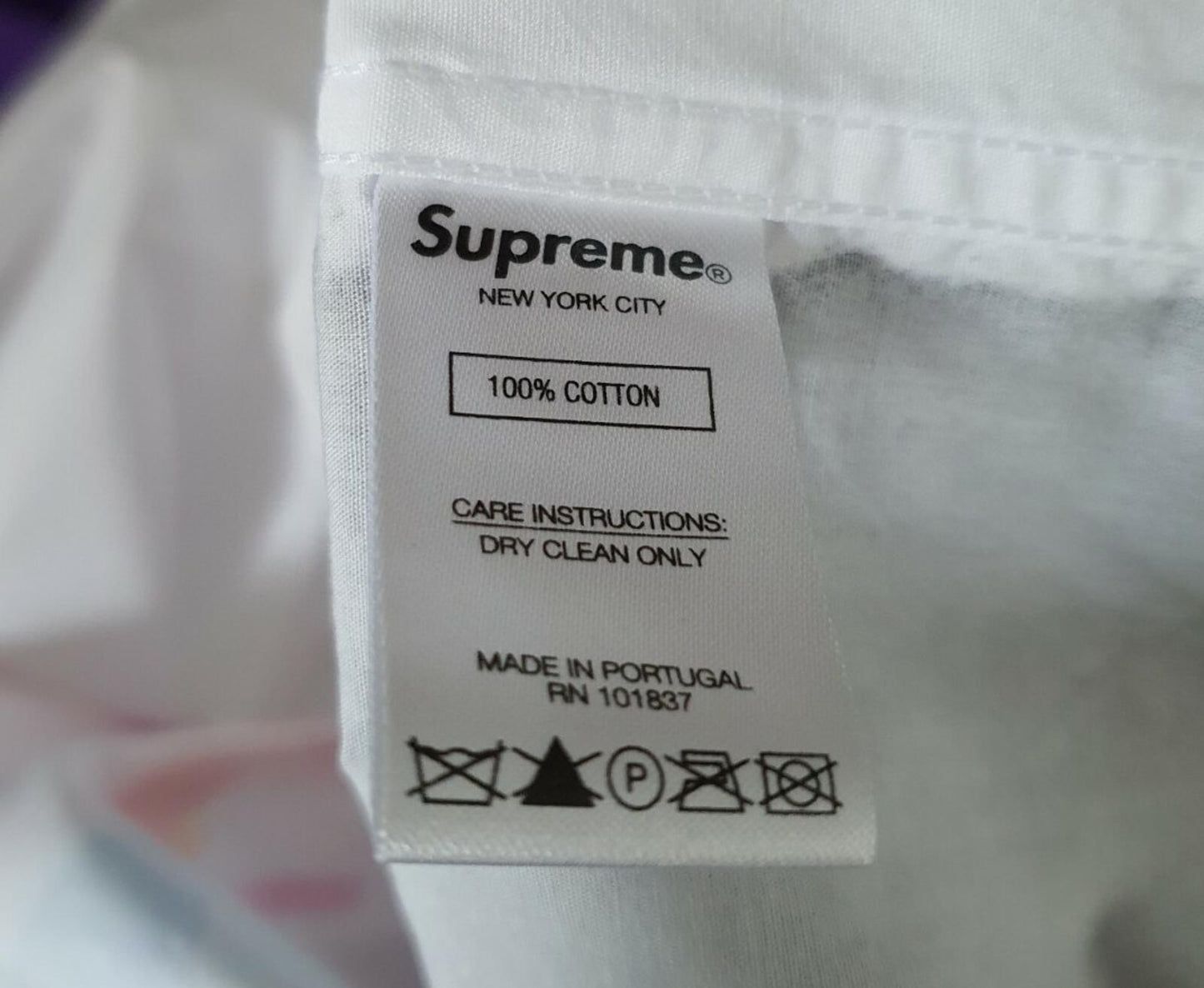 SS20 Supreme Leigh Bowery Airbrushed Shirt White Size S