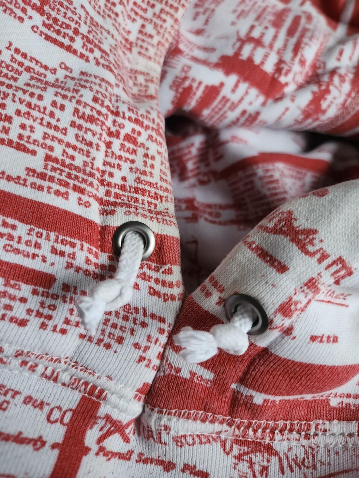 FW04 Supreme FBI Kapuzenpullover Hoodie Large Vintage 2007 Rot Weiß