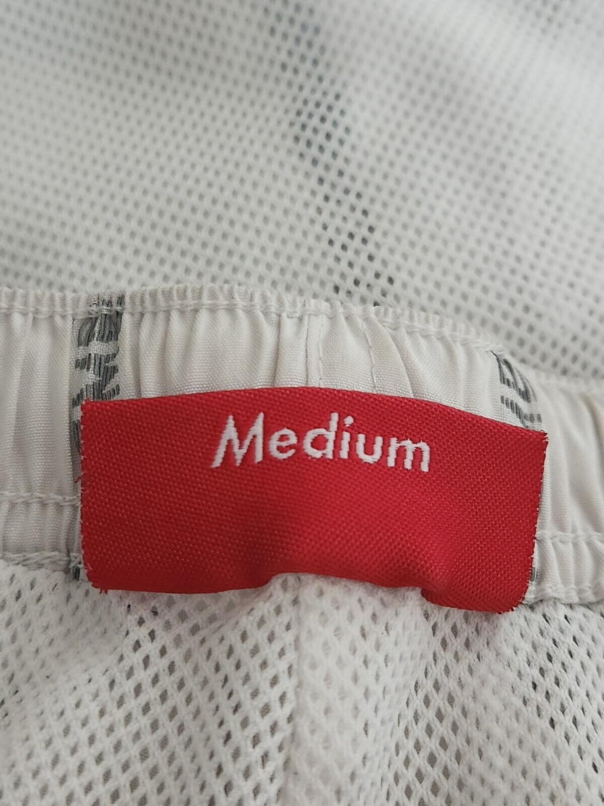 FW18 Supreme Reflective Text Track Pant White Size M