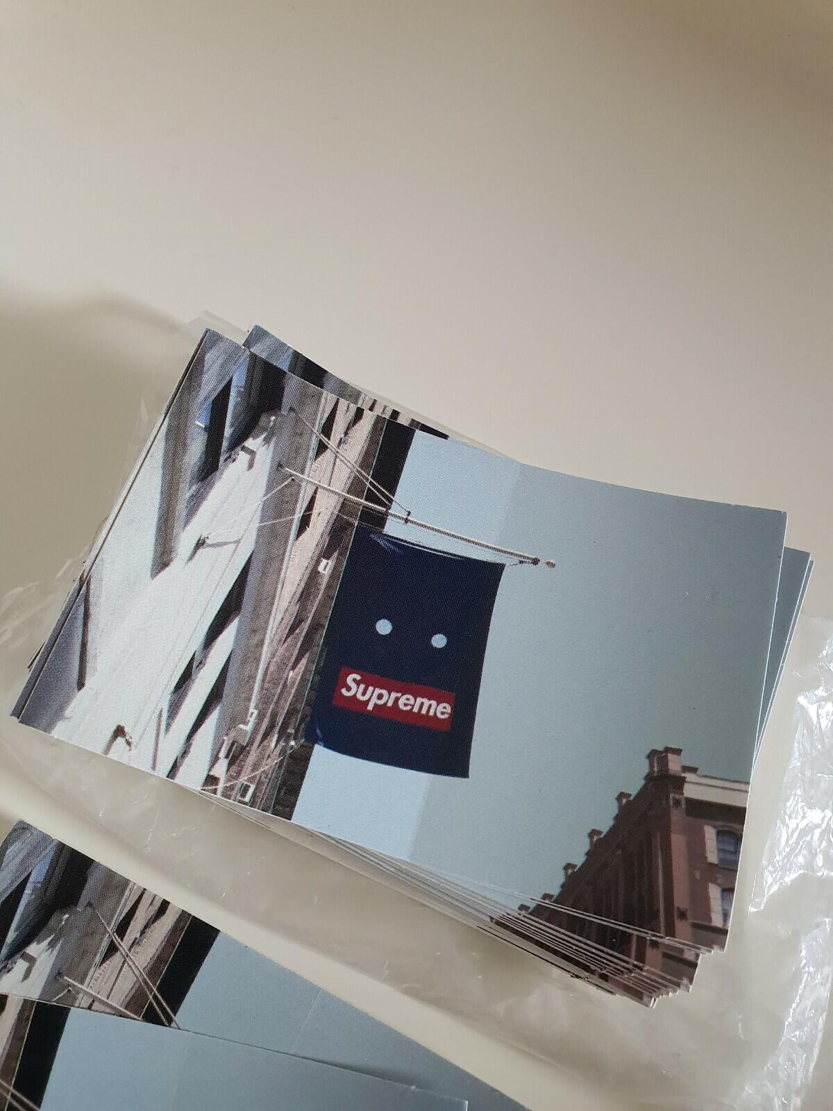 100 FW19 Supreme Banner stickers (1x brick) 100% authentic