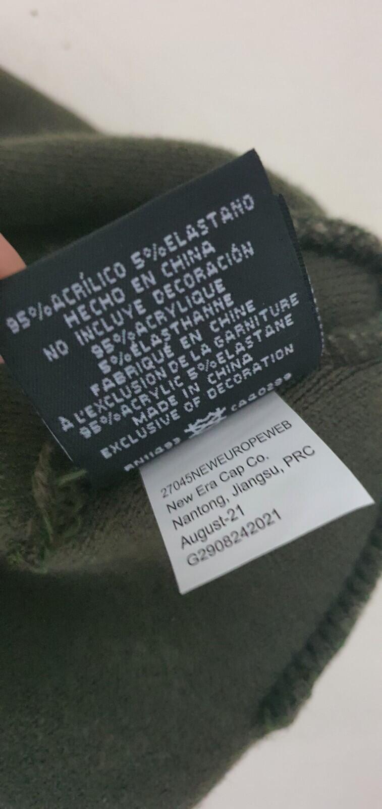 FW21 Supreme New Era box logo beanie olive Russian camo Hat
