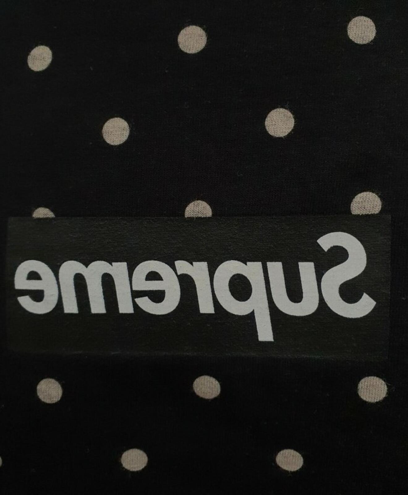 SS12 Supreme x Comme Des Garcons CDG Box Logo Polka Dot Tee black medium Vintage