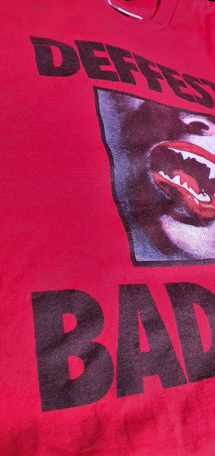 FW09 Supreme Deffest Baddest tee Red T-shirt Size L Large Vintage 2009 Very Rare