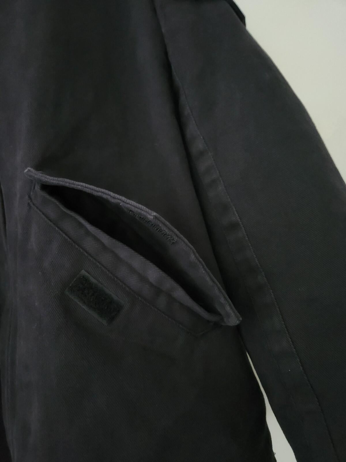 HW22 Supreme Brushed Twill Zip Jacke Größe S Klein Schwarz Twill Utility Herren