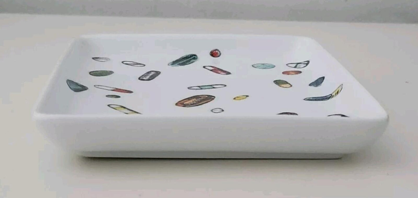 SS17 Supreme Pills ceramic tray ashtray white