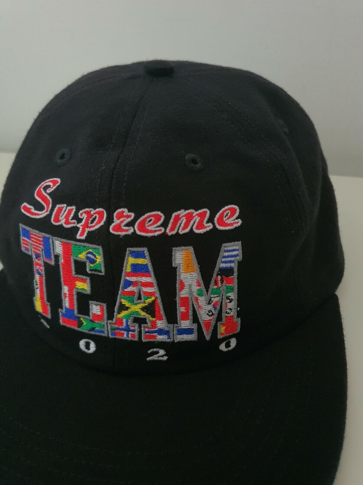 SS20 Supreme Supreme Team 6-panel Cap Black