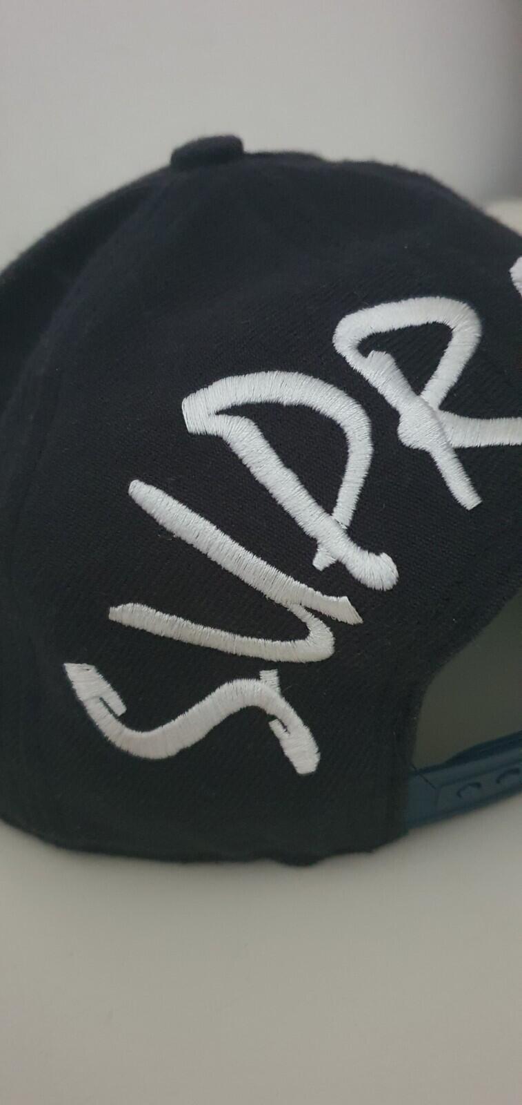 SS15 Supreme x Yankees x 47 brand navy 5-panel cap hat Rare Baseball
