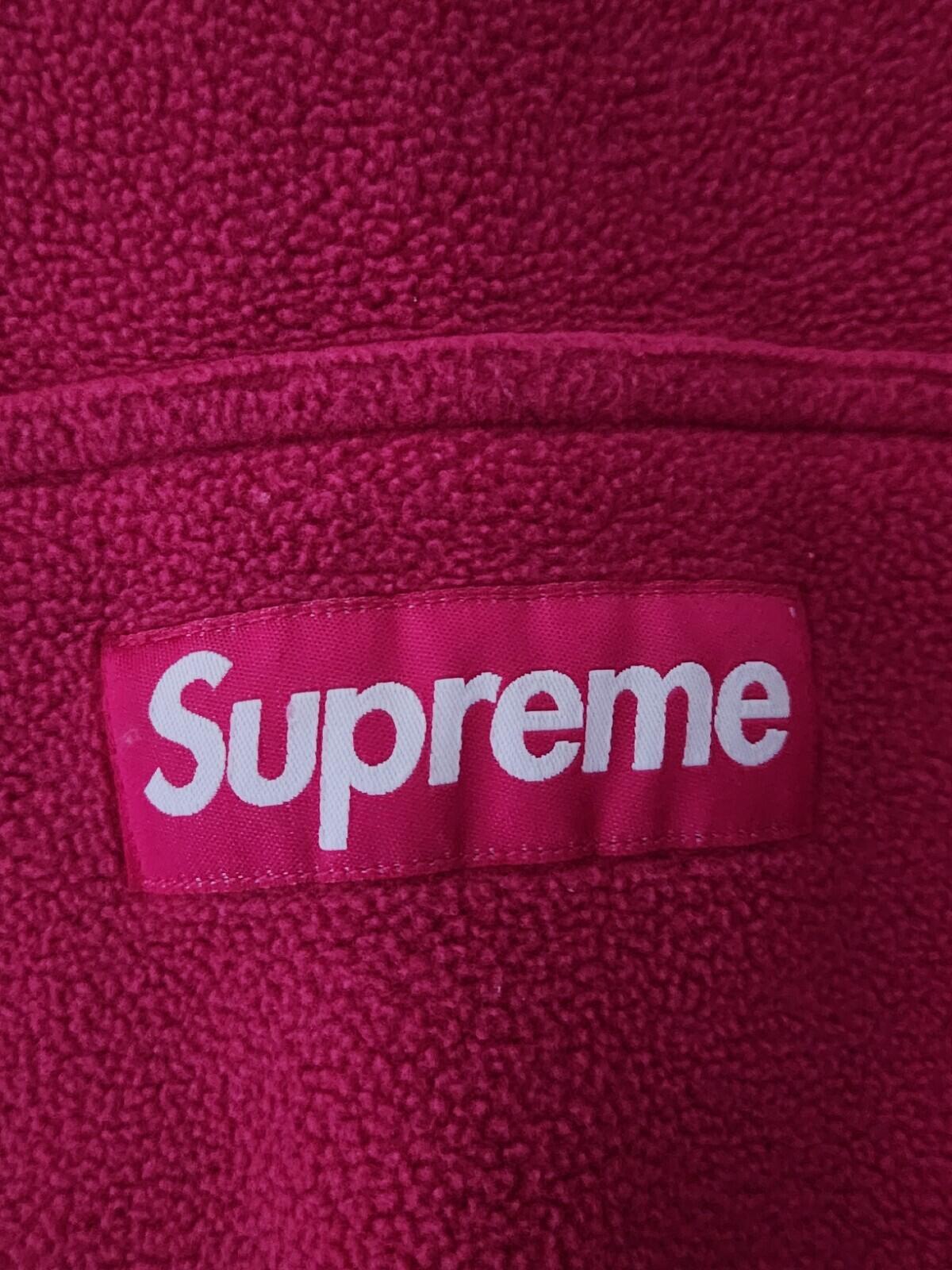FW21 Supreme Polartec Hooded Sweatshirt Size S Small Pink Fleece Magenta Hoodie