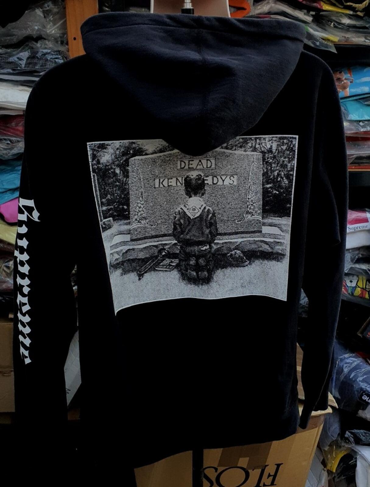 SS14 Supreme Dead Kennedys Hooded Sweatshirt black hoodie M medium Vintage 2014