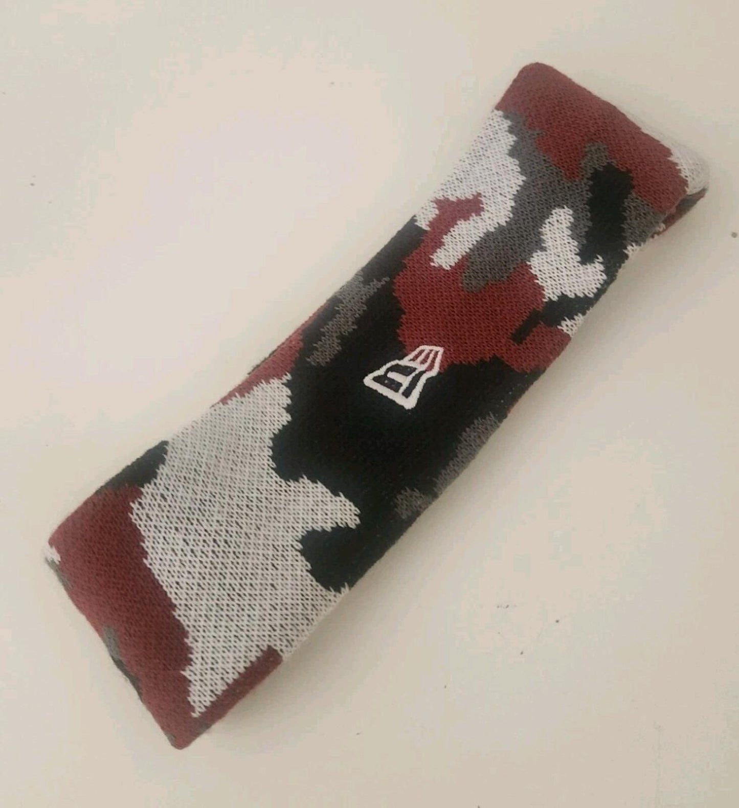 FW17 Supreme New Era Reflective Logo Headband Red Camo