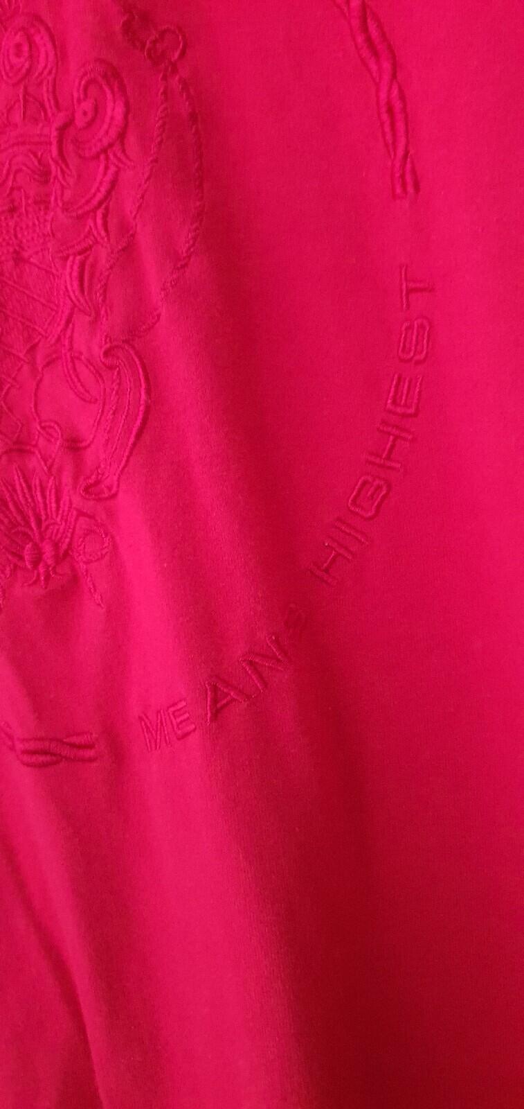 FW18 Supreme Crest L/S Top Medium Burgundy Long Sleeve Means Highest Embroidery