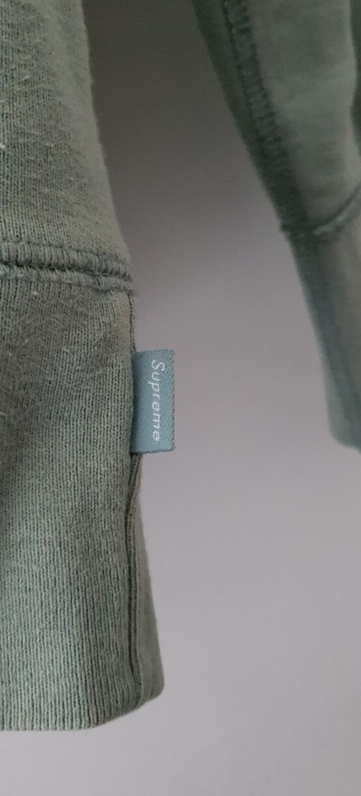 SS17 Supreme Chenille Arc Logo Hooded Sweatshirt Size M Medium Seafoam hoodie