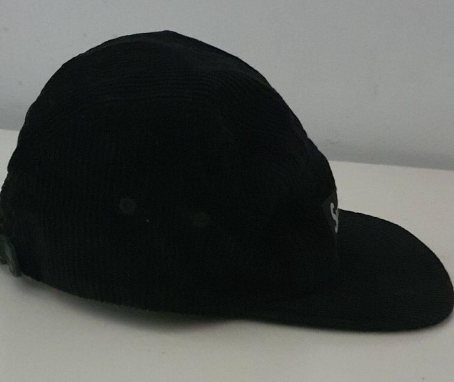 SS18 Supreme Corduroy camp cap black hat box logo