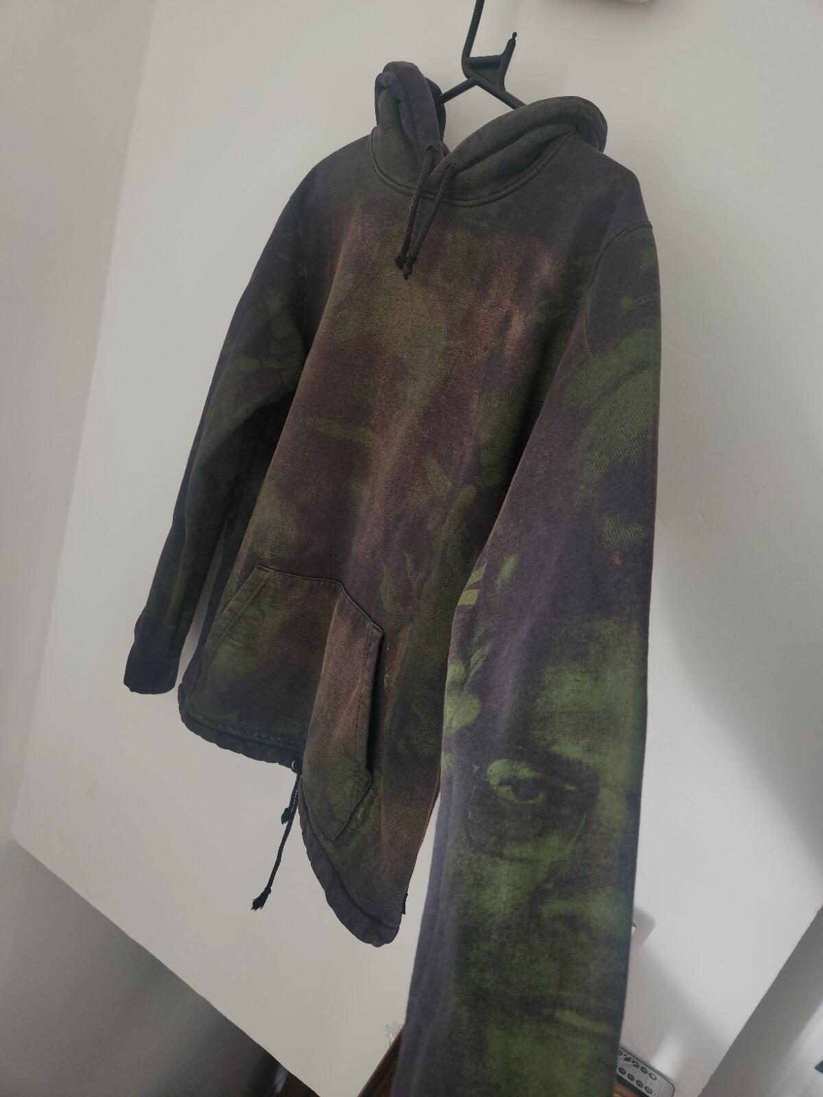 SS15 Supreme x Malcolm X Hooded Sweatshirt Size M BLEACHED