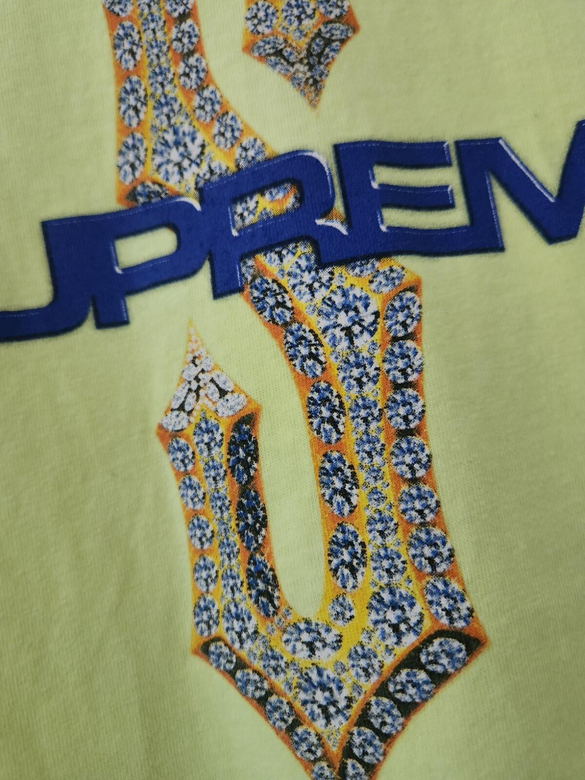 SS18 Supreme Diamonds Tee Size M Medium T-shirt Bright Yellow