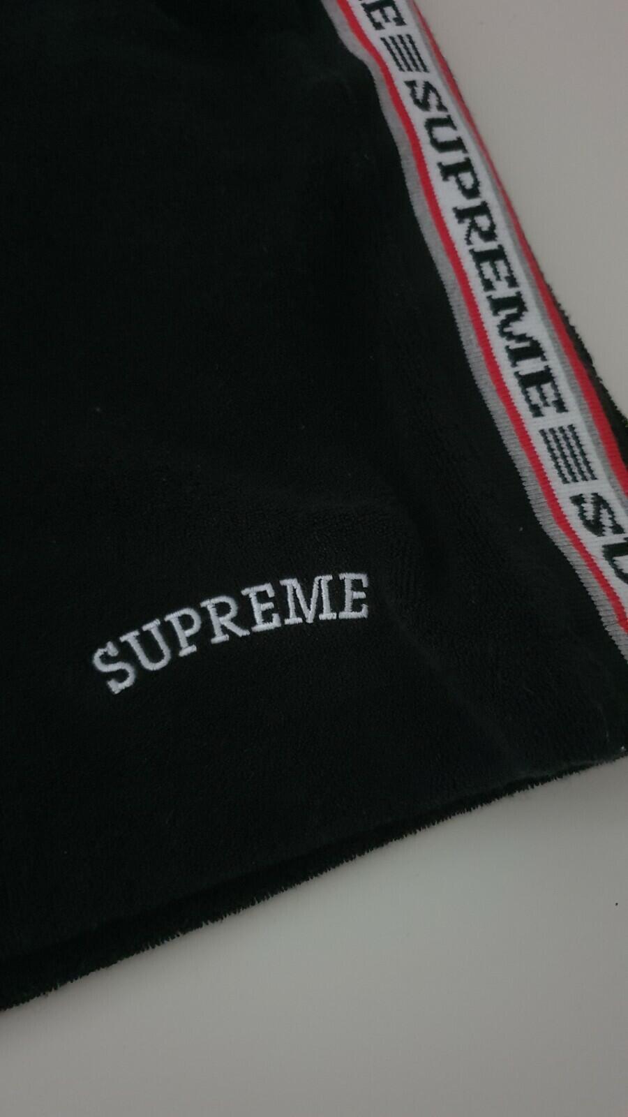 SS20 Supreme Terry Short size S small shorts black Jacquard logo
