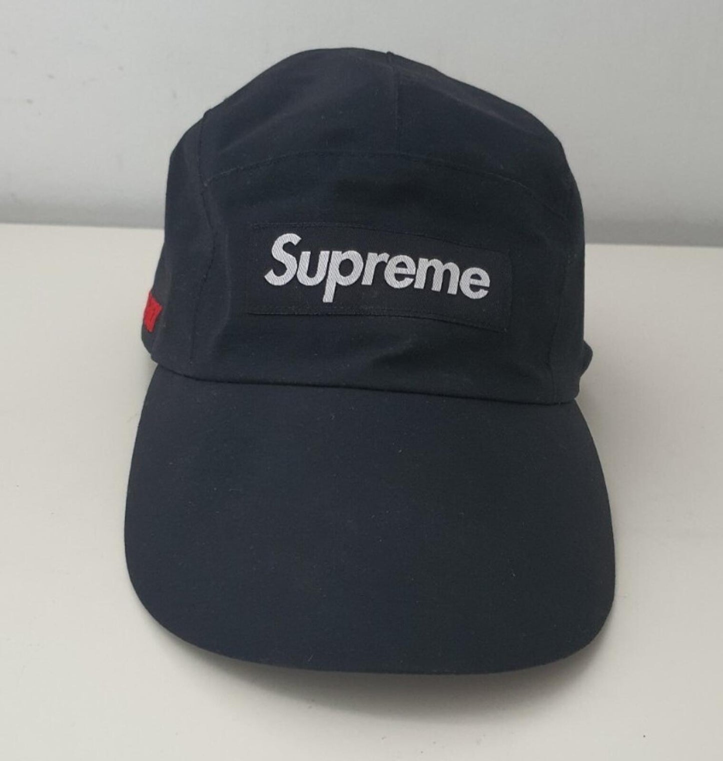 SS20 Supreme GORE-TEX Long Bill Camp Cap Hut schwarz wasserdicht Box Logo Größe M/L