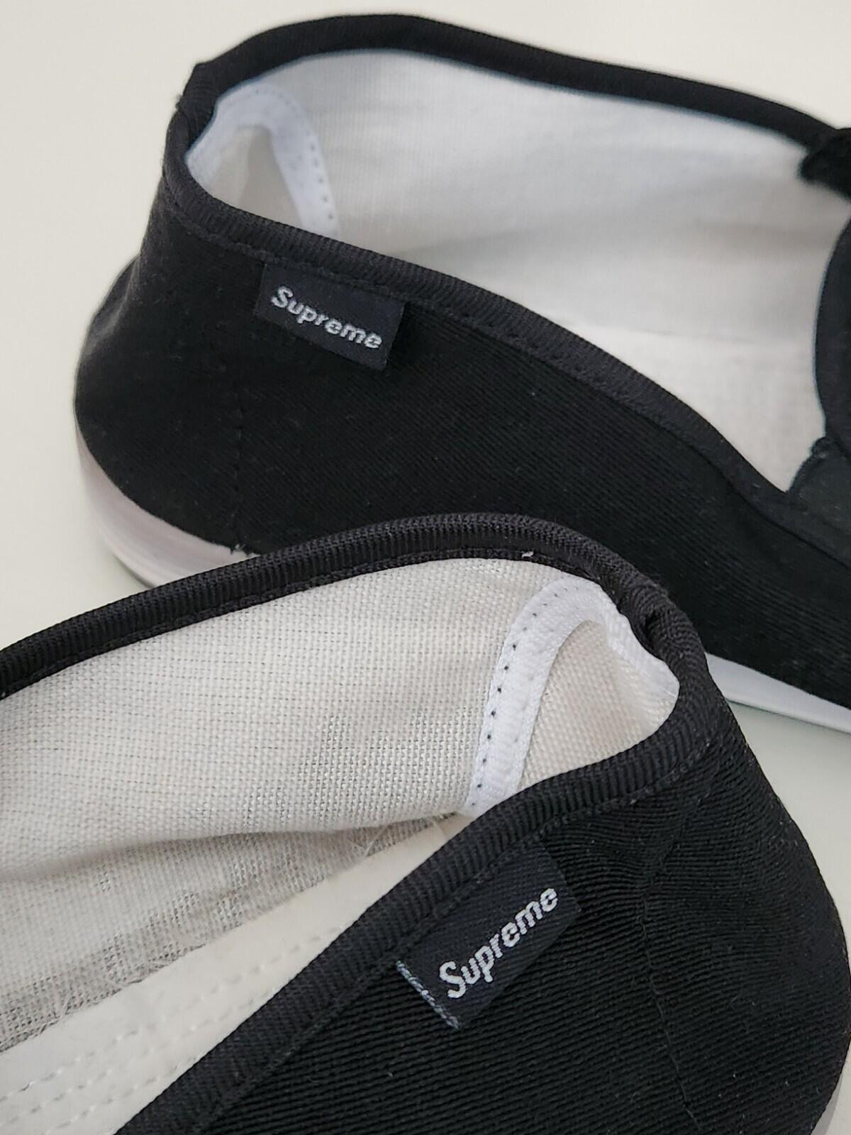 SS16 Supreme Sasquatchfabrix black slip on shoes size UK 7 US 8