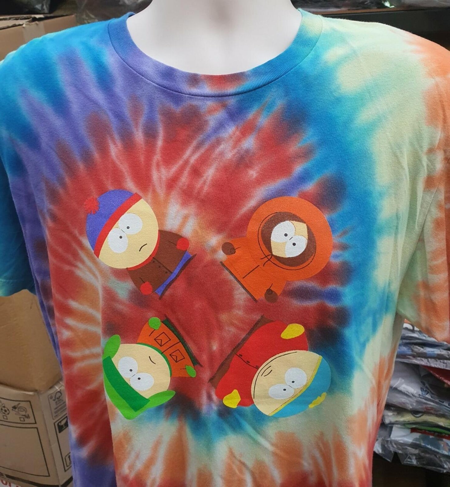 2017 HUF x South Park Tie Dye Tee Size M