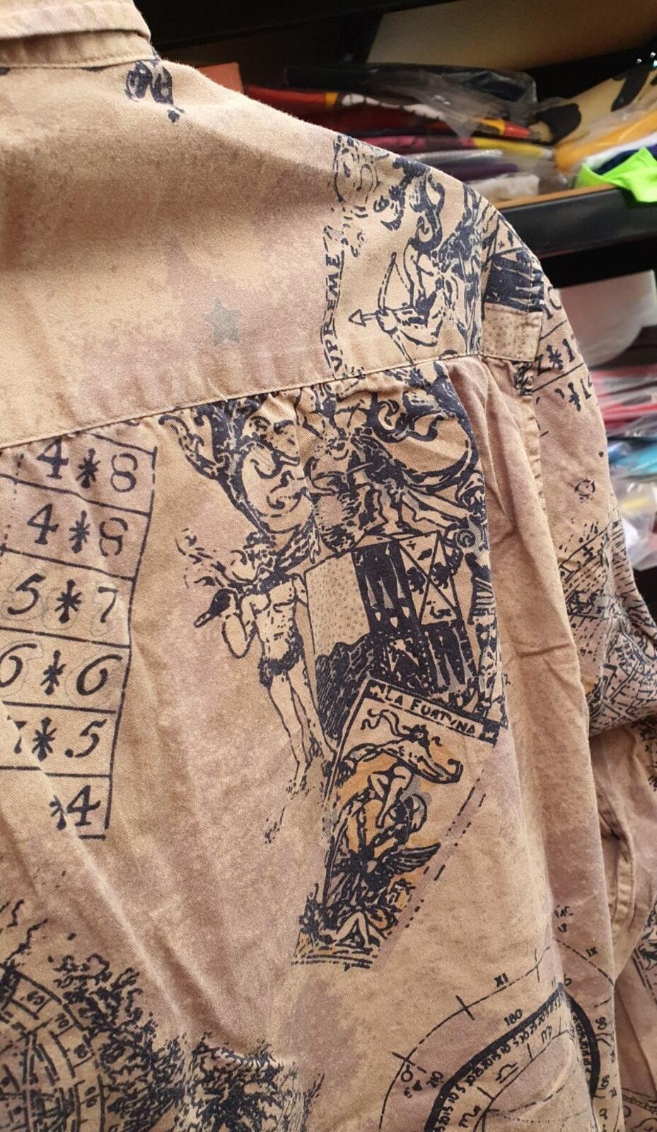 FW13 Supreme Occult Shirt Hellbraun Größe M