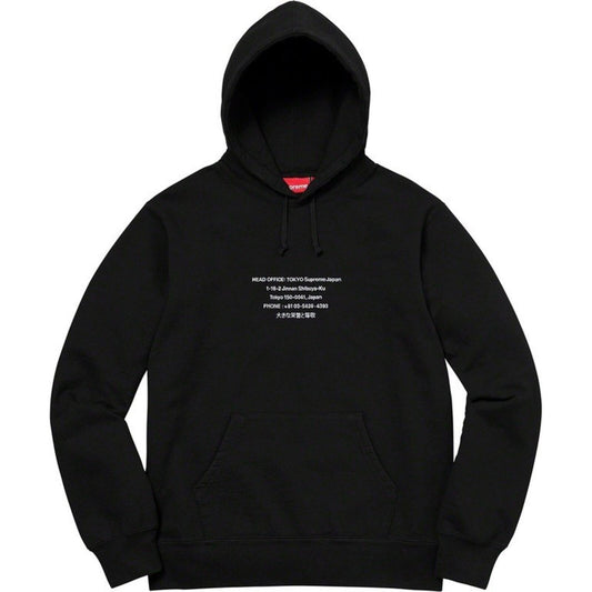 Sudadera con capucha FW19 Supreme HQ Negra Talla L