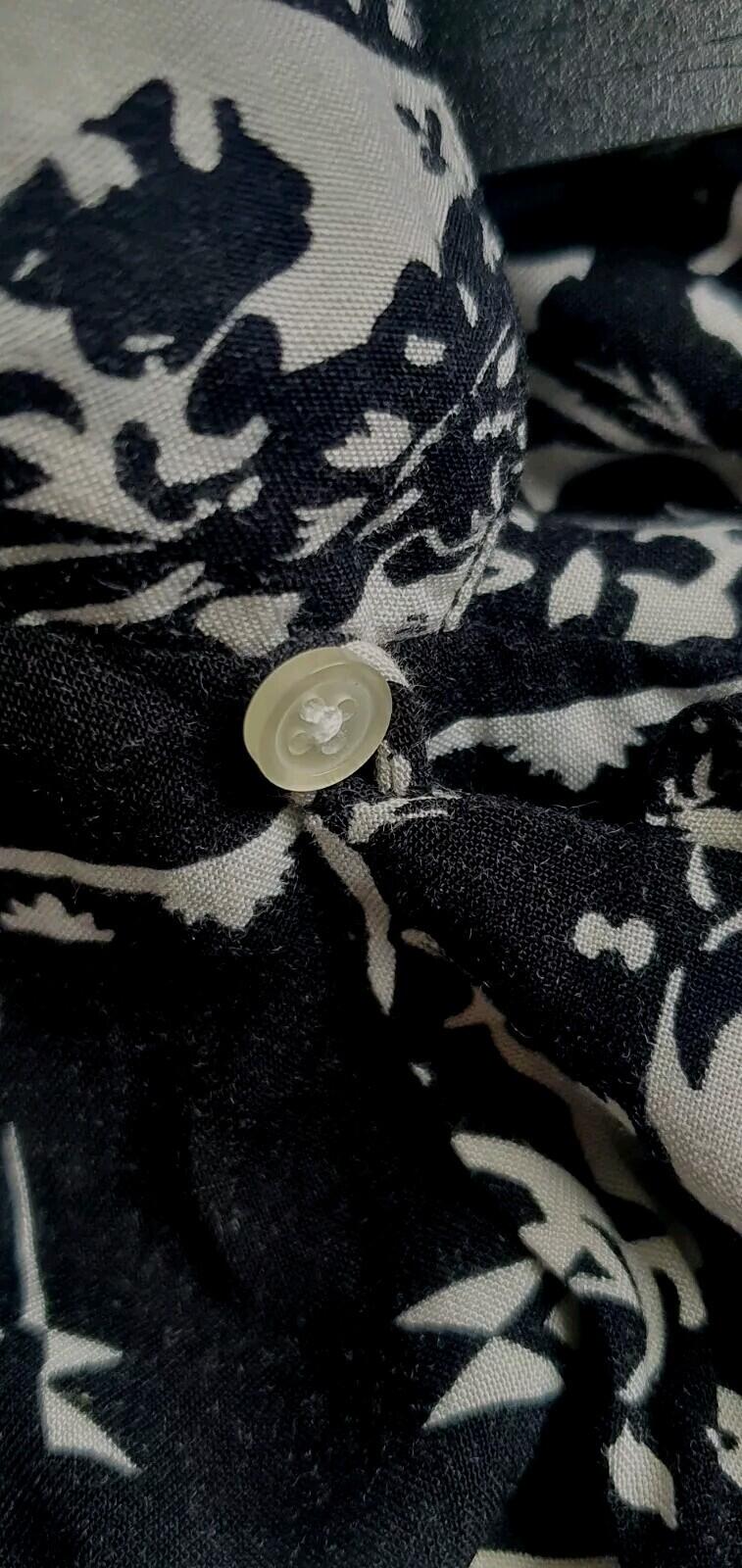 SS16 Supreme Paisley Shirt rayon long sleeve L/S size L Large black
