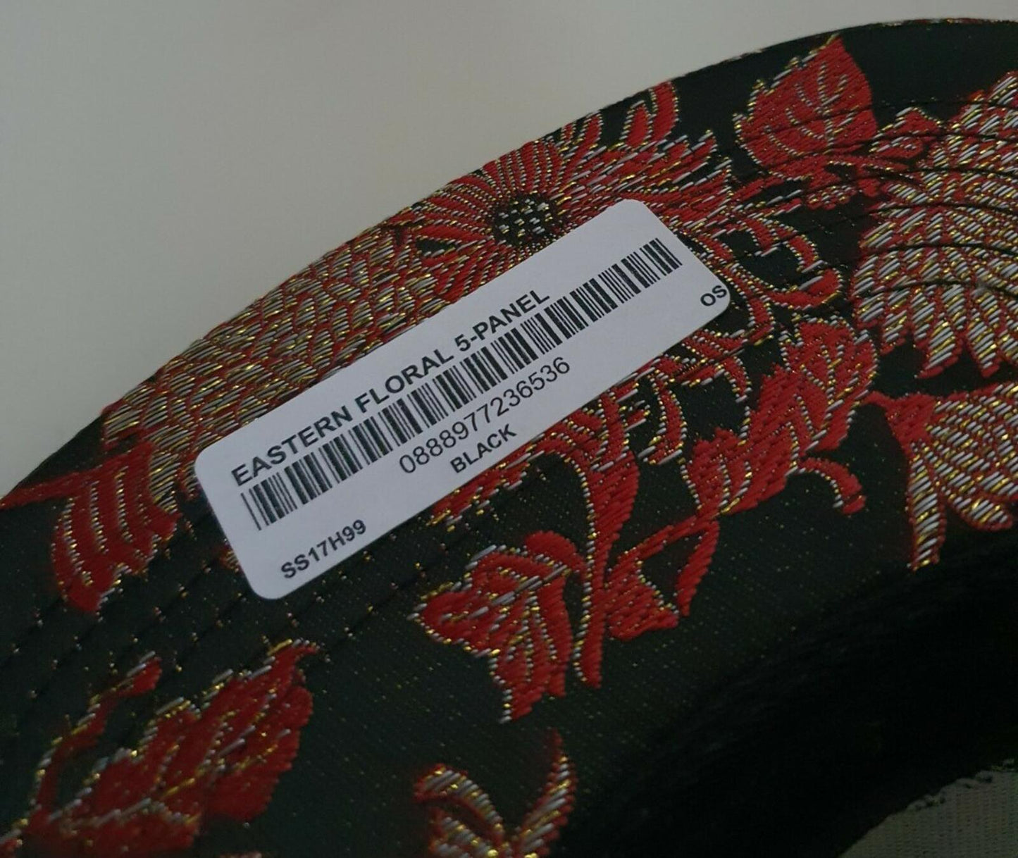 SS17 Supreme Eastern Floral 5-panel Hat Black