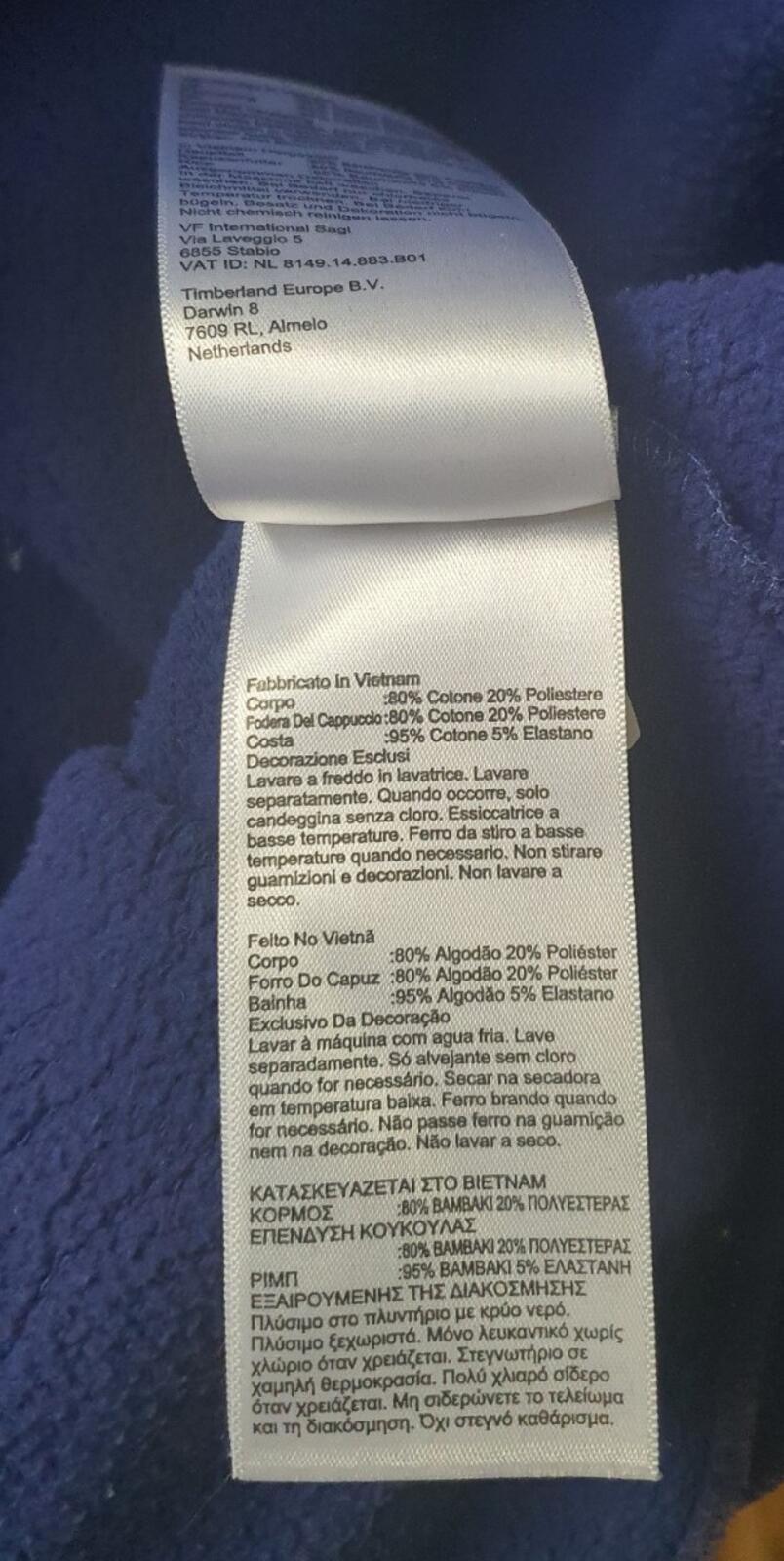FW16 Supreme Timberland hooded sweatshirt royal hoodie size M medium blue
