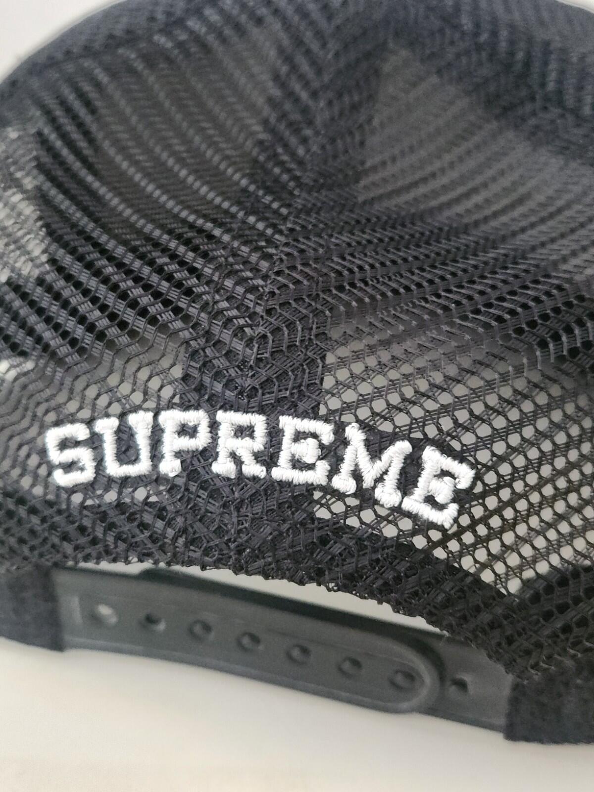 SS17 Supreme Strawberry Mesh Back 5-Panel Cap Schwarz