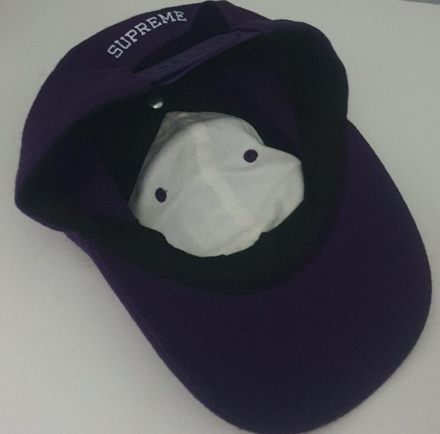 FW15 Supreme World Famous 6-panel Cap Purple