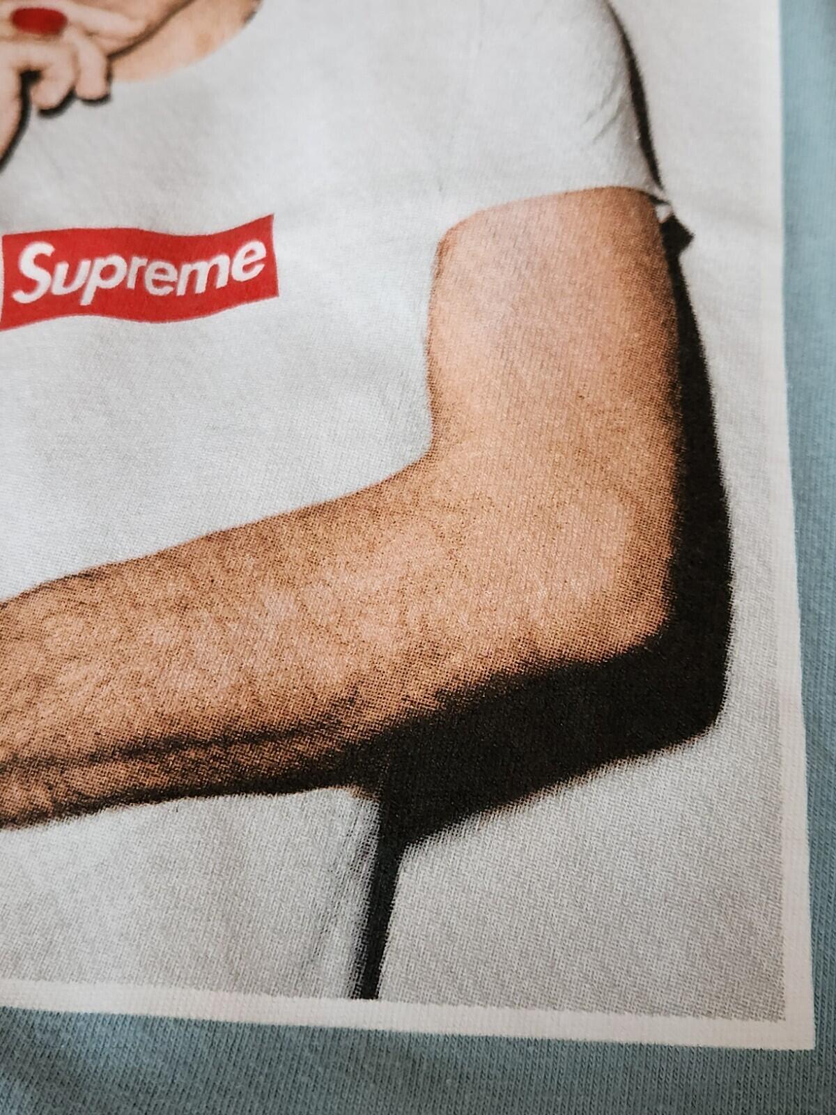 SS16 Supreme x Morrissey Photo Tee Slate Blue T-shirt size M medium