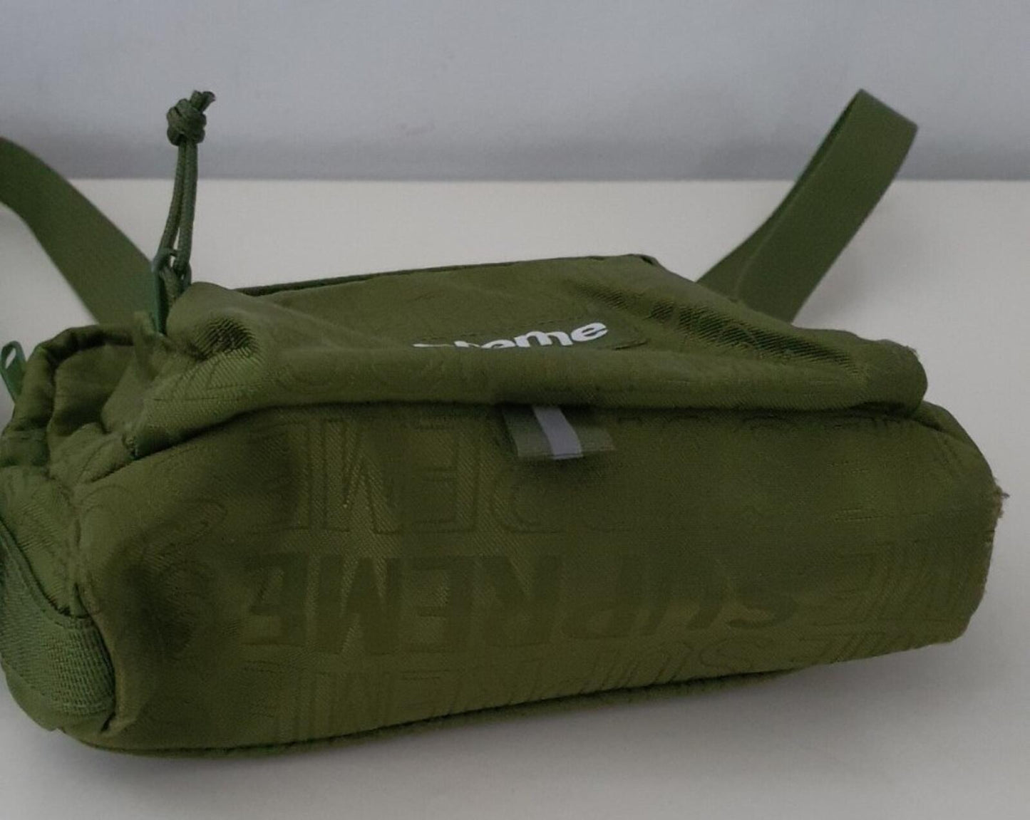 SS19 Supreme olive shoulder bag cordura fabric green