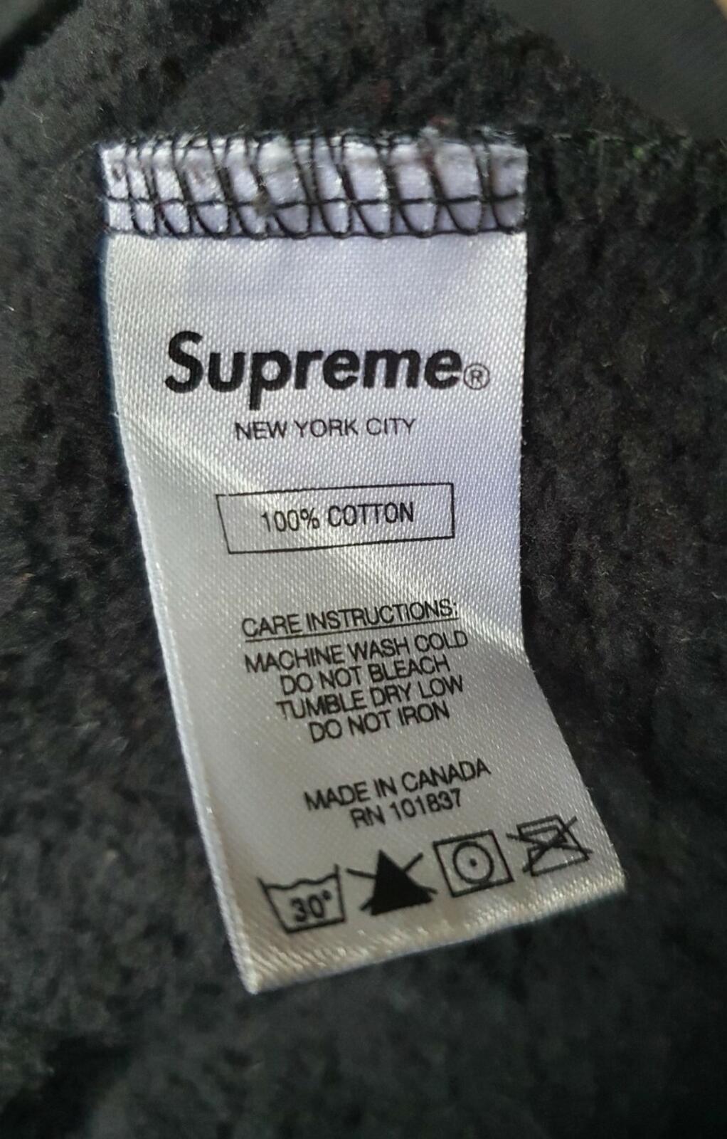 SS18 Supreme Skull Pile hooded sweatshirt L large glow in the dark hoodie green