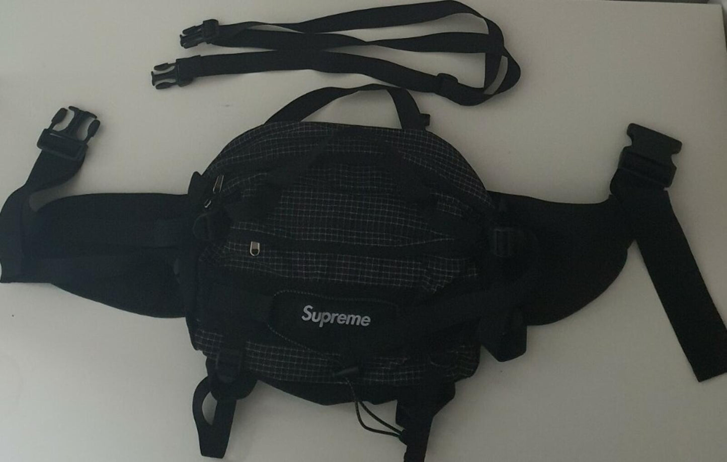 FW09 Supreme Mountain Bag Duffle Waist Shoulder Messenger Belt Black
