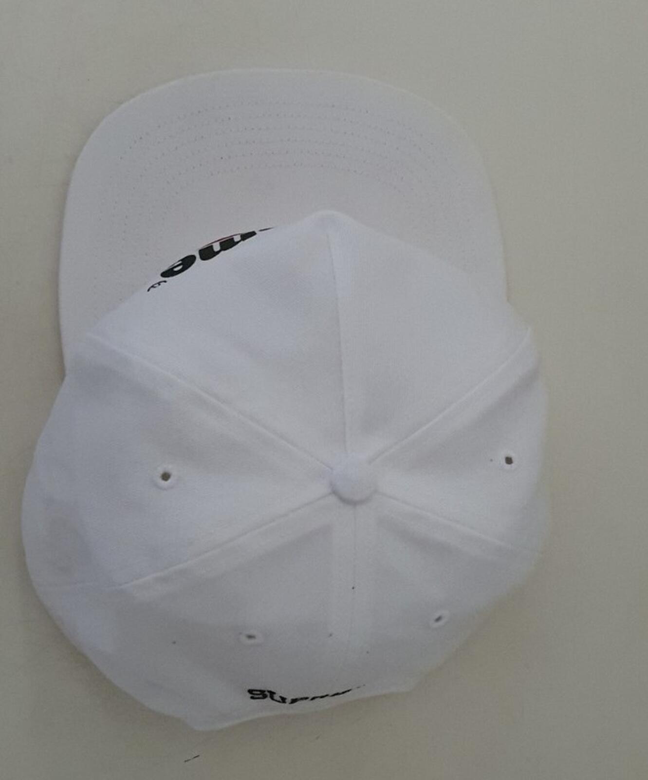 SS20 Supreme Underline 5-panel Cap White