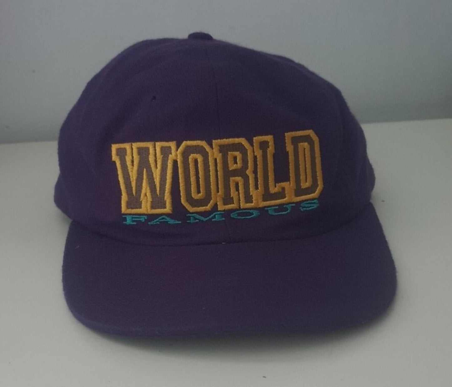 FW15 Supreme World Famous 6-panel Cap Purple