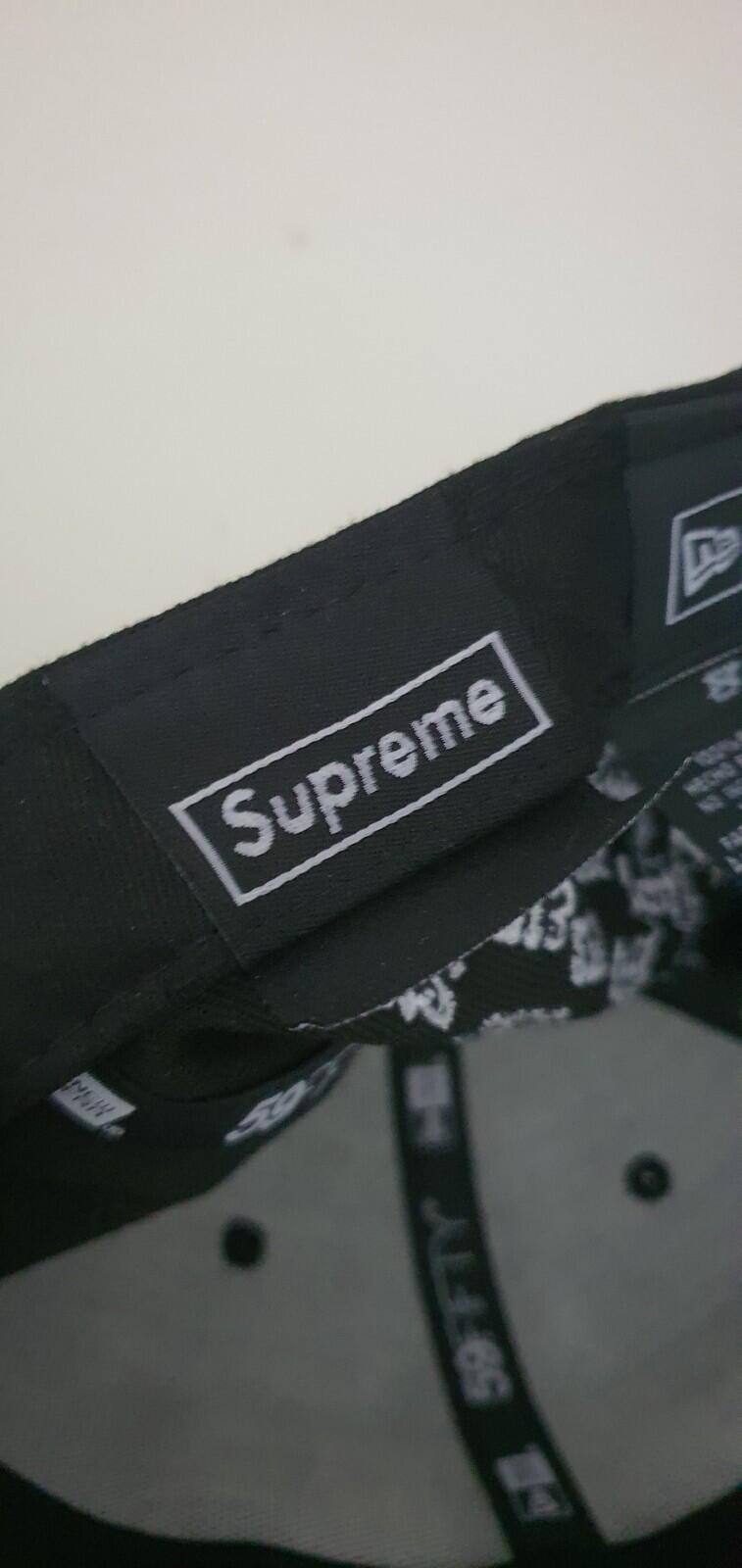 SS21 Supreme Champions Box Logo New Era size 7 1/4 black cap hat snapback