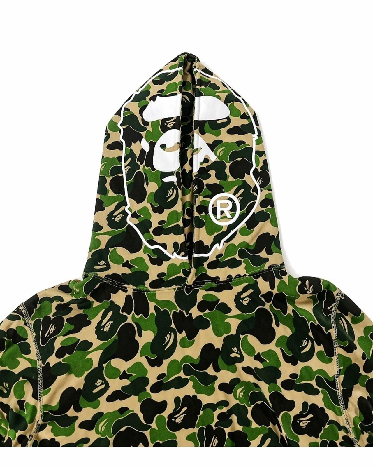 A Bathing Ape Men ABC Camo 2nd Ape Wide Pullover Hoodie Size M BAPE