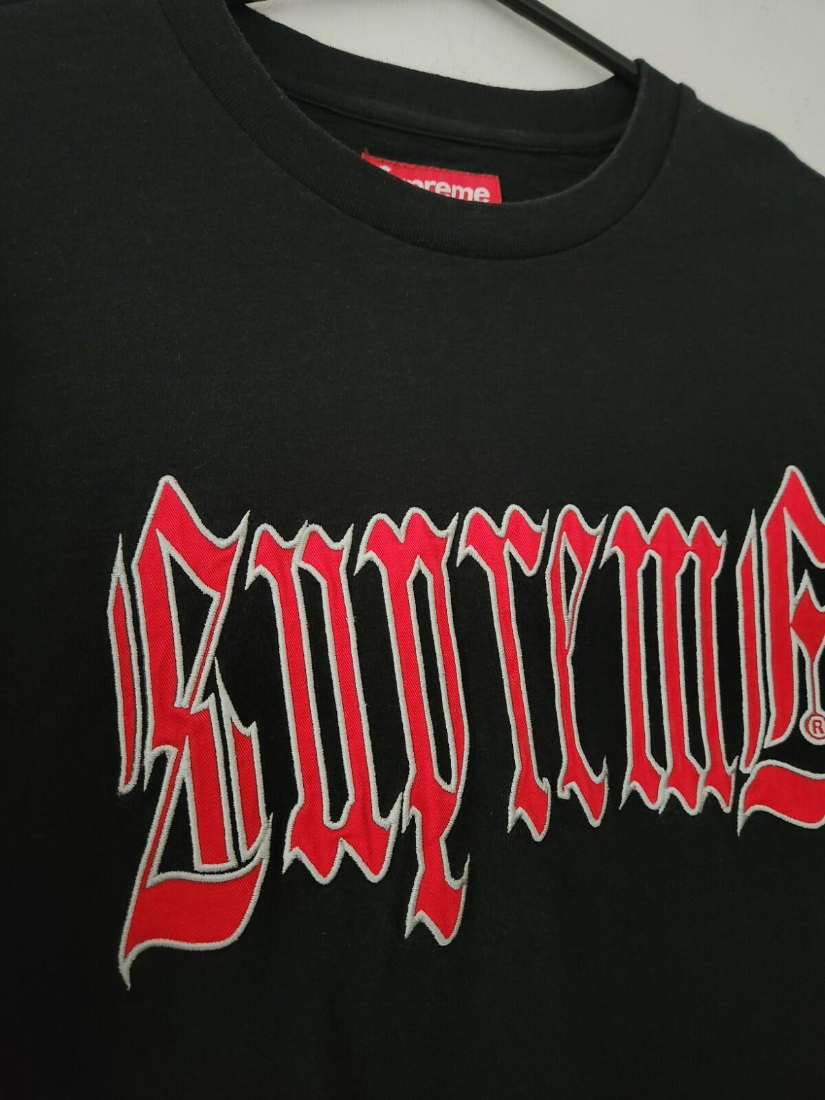 SS24 Supreme Old English S/S Top Black Tee Size M